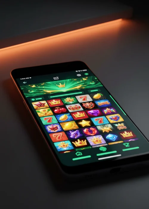 An overview of the vibrant Gold Fortune Casino lobby showcasing popular slot games, live dealer tables, and an inviting welcome bonus offer for players.